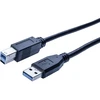 Image de Cordon USB 3.0 type A / B noir - 5,0 m