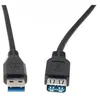 Image de Rallonge USB 3.0 type A / A noire - 50 mètres