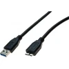 Image de Cordon USB 3.0 type A / micro B noir - 1,0 m