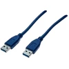 Image de Cordon USB 3.0 type A / A bleu - 2,0 m