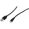 Image de Cordon USB 2.0 - DEXLAN - 2 mètres - Noir - Connecteur type A et mini B - Vitesse 480 Mbps