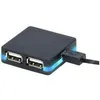 Image de MICRO HUB USB 2.0 4 PORTS A LED CORDON RETRACTABLE