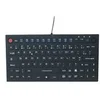Image de exertis Connect - clavier - avec pave tactile a 2 boutons - AZERTY - Francais - noir