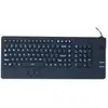 Image de Clavier Usb En Silicone Rigide Étanche Avec Dispositif De Pointage Intégré (azerty Français)