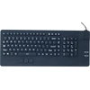 Image de Clavier avec trackpad en silicone rigide etanche USB noir