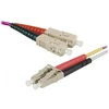 Image de Jarretière optique duplex multimode 2mm OM4 SC-UPC/LC-UPC - 10 m