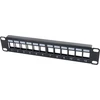 Image de Panneau de brassage 10 1U 12 ports UTP keystone