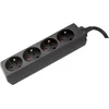 Image de DEXLAN Multiprise 4 prises sans interrupteur noire - 4,0 m