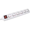 Image de DEXLAN Multiprise 6 prises avec interrupteur blanche - 0,8 m