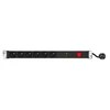 Image de Multiprise rackable 19'' parafoudre 6 prises