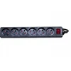 Image de DEXLAN Multiprise 6 prises avec interrupteur noire - 1,5 m