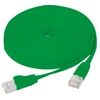 Image de Cordon RJ45 plat categorie 6 U/FTP snagless vert - 7,5 m