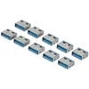 Image de Bouchons de verrouillage pour 10 ports USB (bleu)