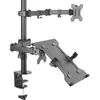 Image de Colonne articulee double support pc portable + ecran 13-32