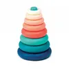 Image de Jeux déveil - LUDI - Pyramide - 8 anneaux colorés - Plastique souple - Dès 10 mois