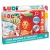 Image de LUDI - Livre Magique et Éducatif - Livre dActivités - Coloriage Magique à leau - Découvrir Les Formes Les Chiffres Les Lettres