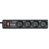 Image de Multiprise/Parafoudre - EATON Protection Strip 4 DIN - PS4D - 4 prises DIN européennes - Noir