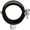 Image de Collier isophonique à charnière zingué blanc simple - Tube diamètre 48 à 50 mm - Série lourde