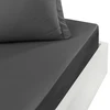Image de Drap-housse SOFT PERCALE Anthracite bonnet 40 cm, Sensei 160 x 200 cm - SENSEI