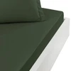 Image de Drap-housse SOFT PERCALE Eucalyptus bonnet 30 cm, Sensei 160 x 200 cm - SENSEI