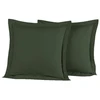 Image de Lot de 2 taies d'oreiller SOFT PERCALE Eucalyptus, Sensei 65 x 65 cm - SENSEI