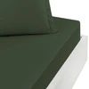 Image de Drap-housse SOFT PERCALE Eucalyptus bonnet 40 cm, Sensei 140 x 190 cm - SENSEI