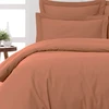 Image de Drap Plat SOFT PERCALE Brique, Sensei 240 x 300 cm - SENSEI