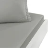 Image de Drap-housse SOFT PERCALE Gris Perle bonnet 30 cm, Sensei 160 x 200 cm - SENSEI