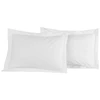 Image de Lot de 2 taies d'oreiller SOFT PERCALE Blanc, Sensei 50 x 70 cm - SENSEI