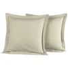 Image de Lot de 2 taies d'oreiller SOFT PERCALE Ficelle, Sensei 65 x 65 cm - SENSEI