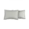 Image de Lot de 2 taies d'oreiller SOFT PERCALE Gris Perle, Sensei 50 x 70 cm - SENSEI