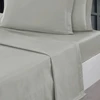Image de Drap Plat SOFT PERCALE Gris Perle, Sensei 180 x 290 cm - SENSEI