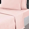 Image de Drap Plat SOFT PERCALE Poudre, Sensei 270 x 300 cm - SENSEI