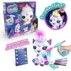 Image de Canal Toys - Airbrush Plush - Peluche Licorne Cosmique à personnaliser avec corne lumineuse - AIR 028