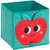 Image de Panier De Rangement Cha Cha Pop 29x29cm Vert Imprimé Pomme - Atmosphera