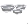 Image de Lot de 3 Bassines Retractable Grises 3+5+10L - 5 five simply smart