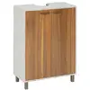 Image de Meuble sous-lavabo come 2 portes bois et effet marbre COME