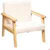 Image de Fauteuil enfant Basile bois blanc - Atmosphera Créateur dintérieur