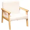 Image de Fauteuil enfant basile bois blanc BASILE