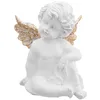 Image de Feeric Christmas - Déco de Noël Petit Ange blanc en résine 8.5 x 11 cm Blanc