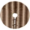 Image de Tapis De Sapin Effet Fourrure Marron D90cm - Atmosphera