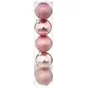 Image de Boule De Noël 50 Mm X 5 Rose - Atmosphera