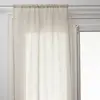 Image de Lot De 2 Voilages Fred Blanc 60x90cm - Atmosphera