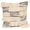 Image de Coussin Motif Relief Noir Et Blanc 45x45cm - Atmosphera