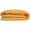 Image de Housse De Couette Linah Lin Lavé Jaune Moutarde 240x220cm - Atmosphera
