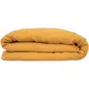 Image de Housse De Couette Linah Lin Lavé Jaune Moutarde 260x240cm - Atmosphera