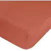Image de Drap-housse Linah Lin Lavé Rose Terracotta 160x200cm - Atmosphera