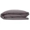 Image de Housse de couette Linah lin lavé gris ardoise 260x240cm - Atmosphera createur dinterieur