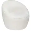 Image de Fauteuil romi bouclette blanc ROMI