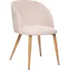 Image de Chaise celeste velours côtelé beige CELESTE